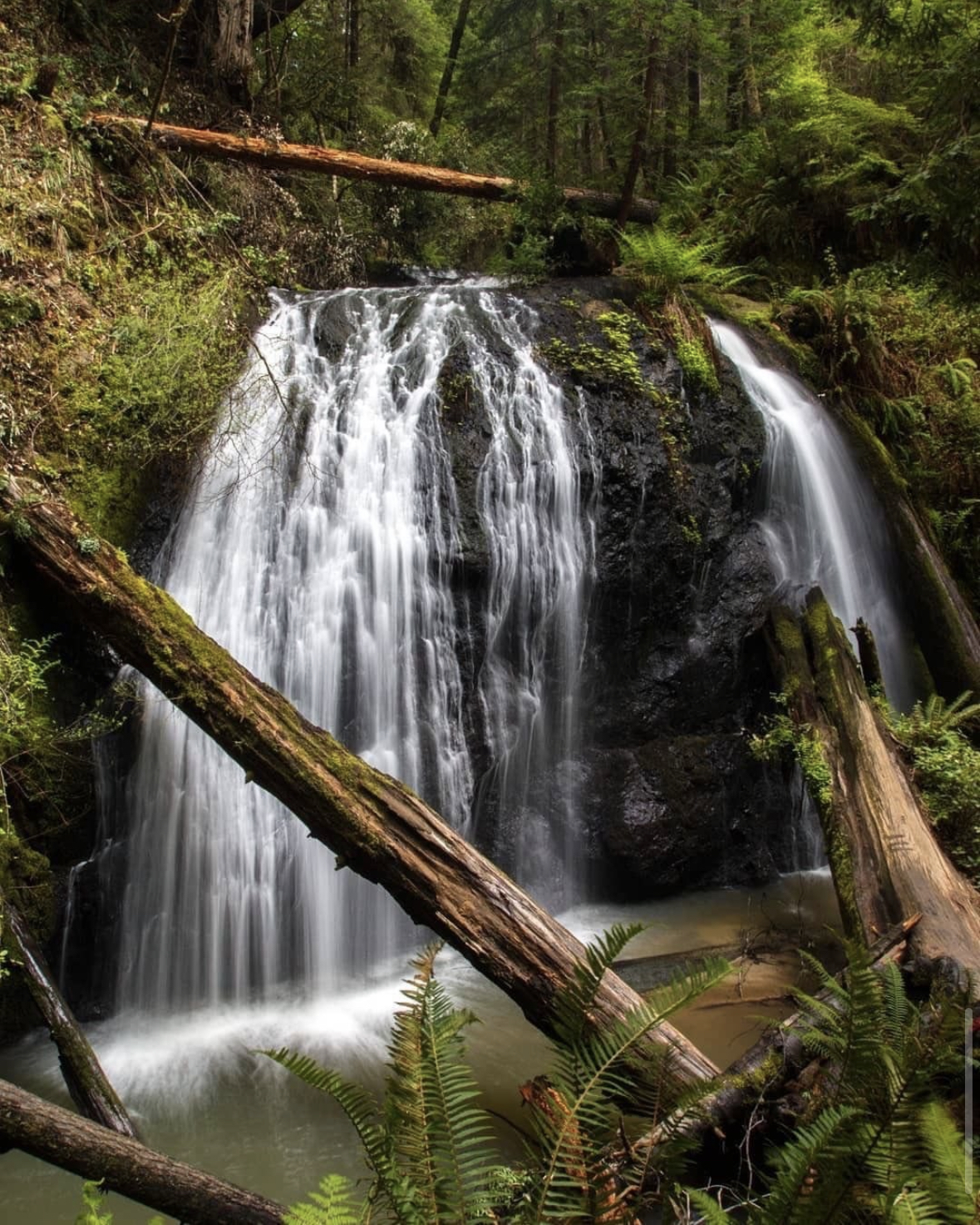5 Stunning Hiking Trails-Russian Gulch Waterfall-@thejimmythree
